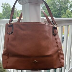 Coach Tan Leather Shoulder Bag